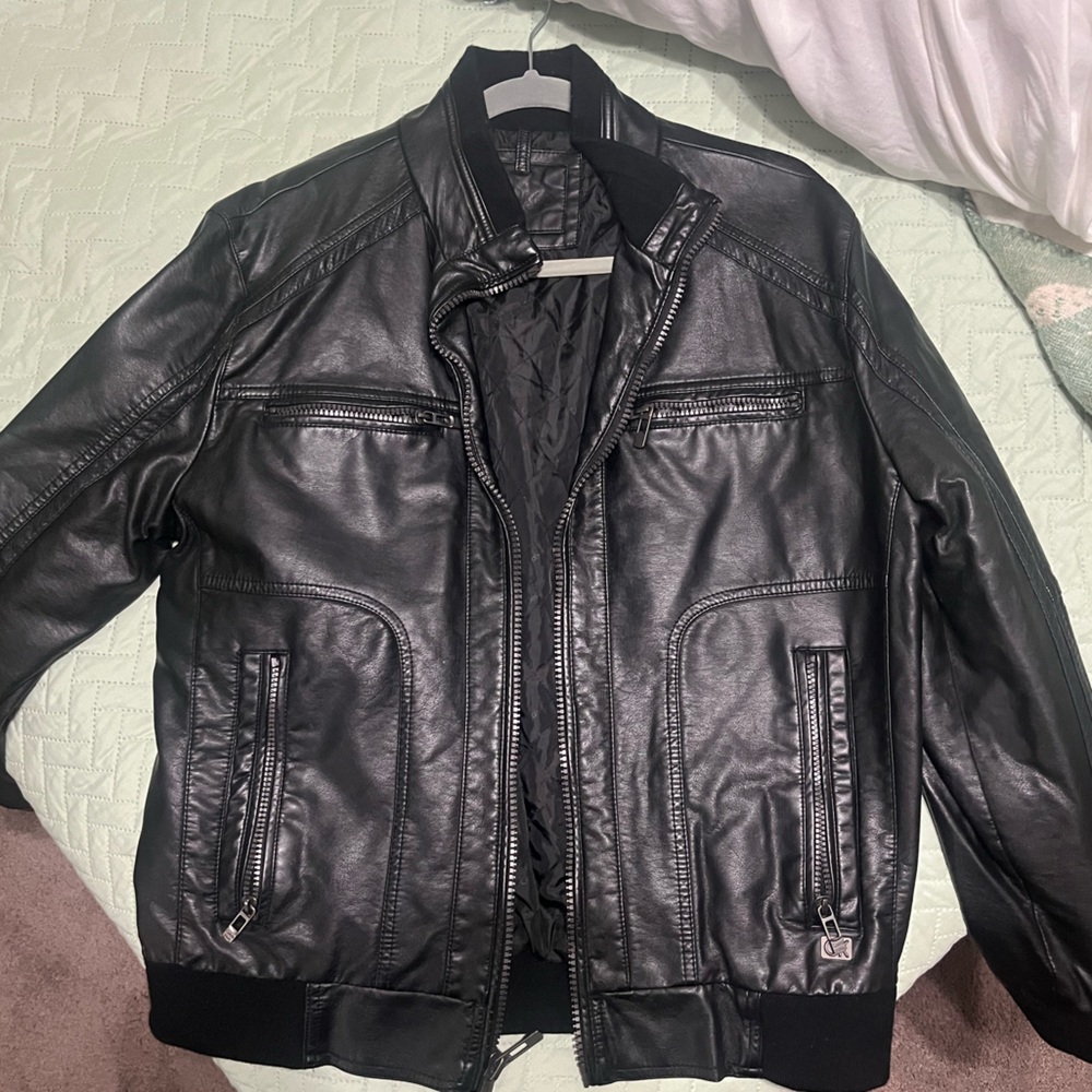 Calvin Klein Black Bomber Jacket